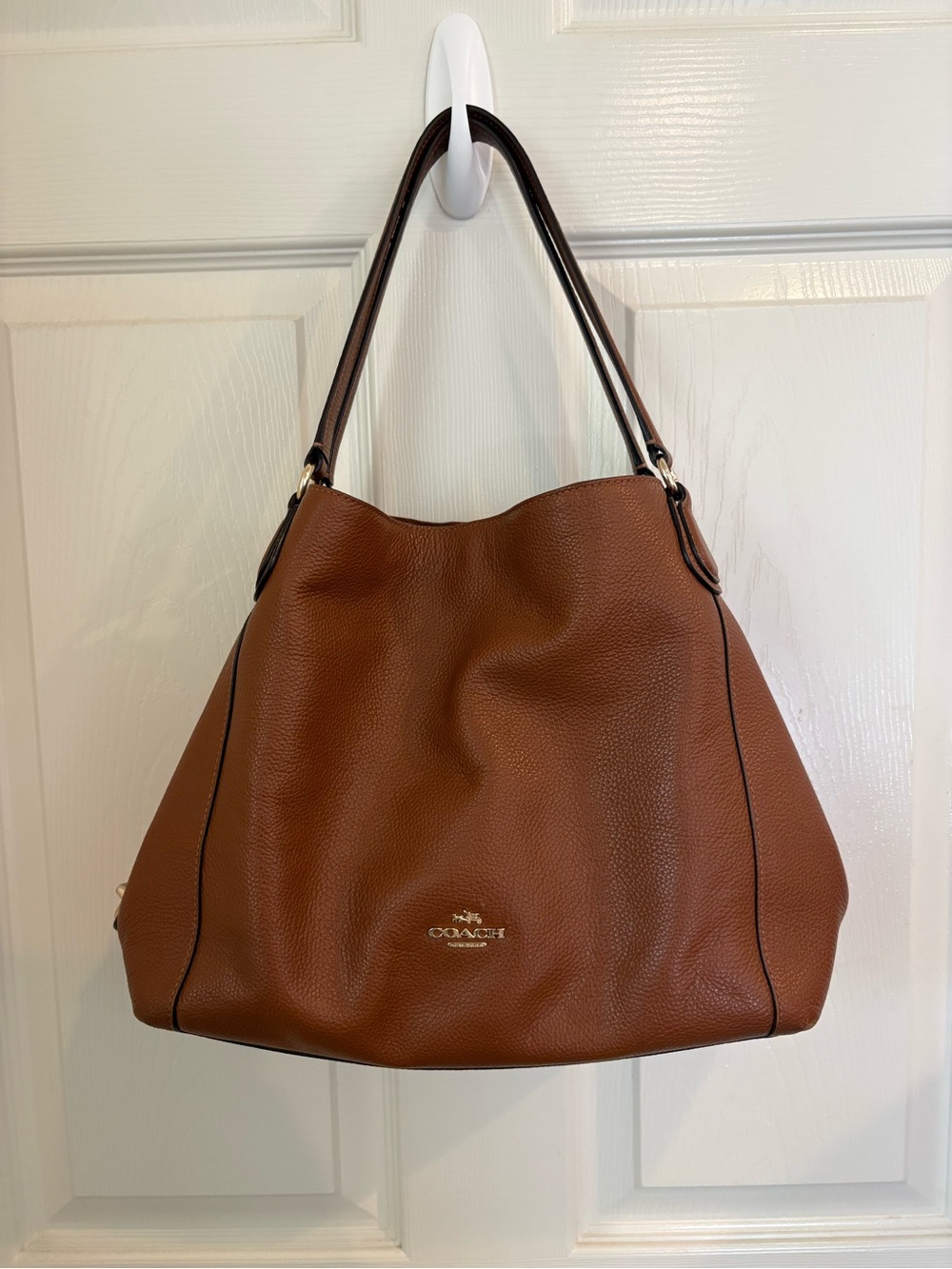 Coach Pebbled Leather Hobo Shoulder Bag